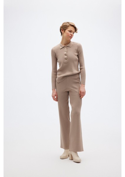 Fitlli Triko Camel Pantolon