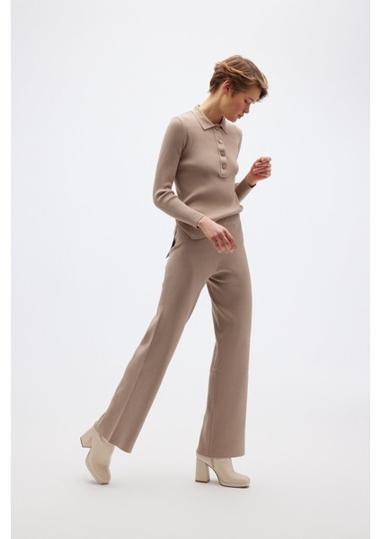 Fitlli Triko Camel Pantolon