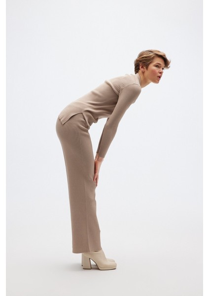 Fitlli Triko Camel Pantolon