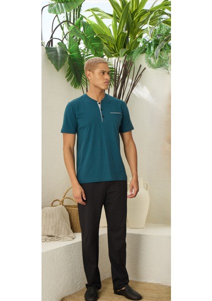 Elitepoint Erkek Kısa Kollu Pijama Takımı 1527