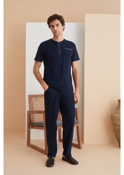 Elitepoint Erkek Kısa Kollu Pijama Takımı 1527