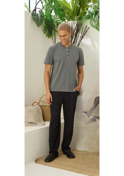 Elitepoint Erkek Kısa Kollu Pijama Takımı 1527