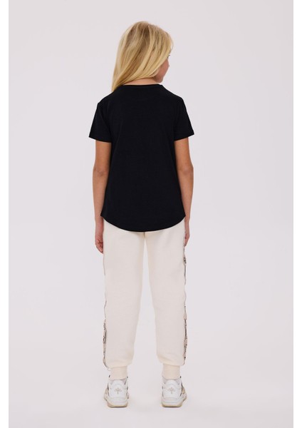 Bg Store Kız Çocuk Siyah Tshirt