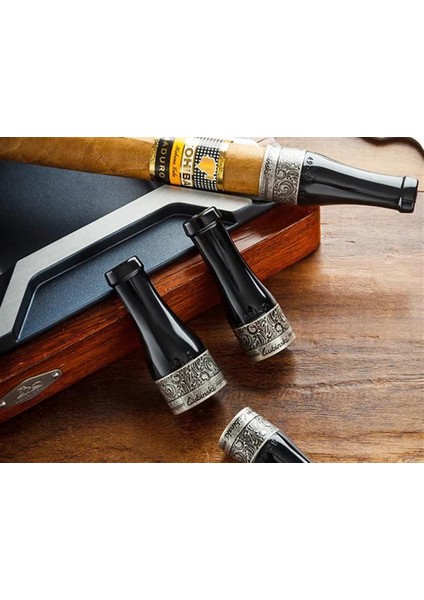 4'lü 4 Boy Puro Ağızlığı Siyah-Gümüş (42-57 Ring) modelleri