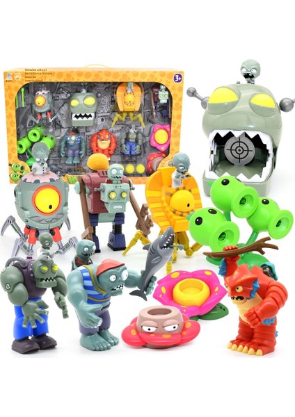 Plants Vs Zombies Oyuncakları Komple Hediye Seti Çıkarılabilir Model (Yurt Dışından)