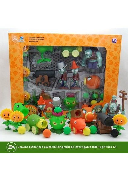 Plants Vs Zombies Oyuncakları Komple Hediye Seti Çıkarılabilir Model (Yurt Dışından)
