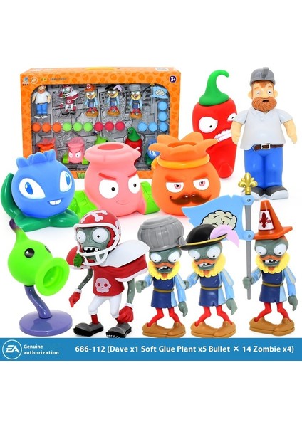 Plants Vs Zombies Oyuncakları Komple Hediye Seti Çıkarılabilir Model (Yurt Dışından)