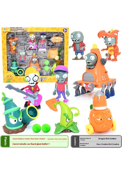 Plants Vs Zombies Oyuncakları Komple Hediye Seti Çıkarılabilir Model (Yurt Dışından)