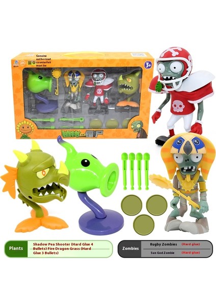 Plants Vs Zombies Oyuncakları Komple Hediye Seti Çıkarılabilir Model (Yurt Dışından)