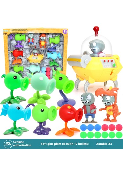 Plants Vs Zombies Oyuncakları Komple Hediye Seti Çıkarılabilir Model (Yurt Dışından)