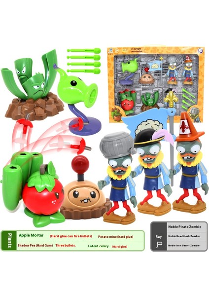 Plants Vs Zombies Oyuncakları Komple Hediye Seti Çıkarılabilir Model (Yurt Dışından)