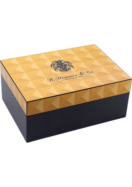 Hansotia Humidor Puro Kutusu Siyah Camlı