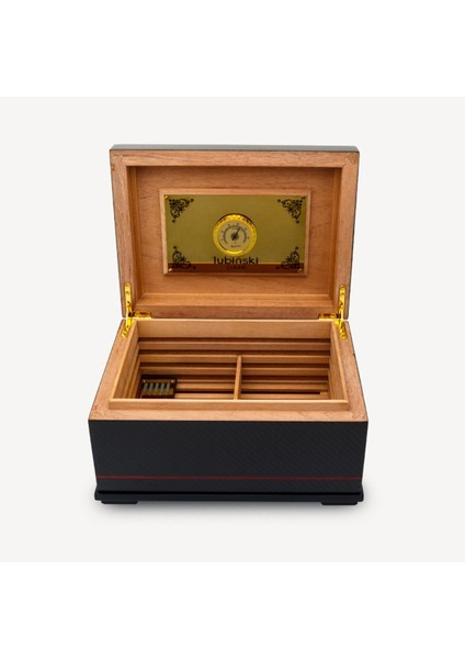 Carbon Puro Kutusu Humidor İspanyol Sedir 50s fırsatları