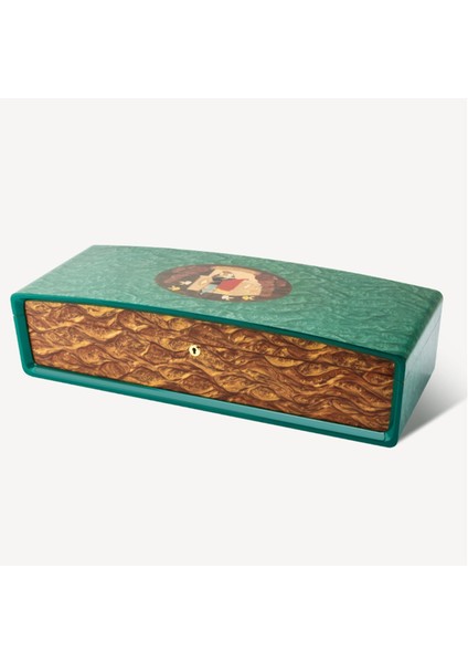 Special Edt. Cigar-Cuba Puro Kutusu Humidor Yeşil 200s