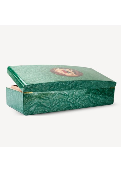 Special Edt. Cigar-Cuba Puro Kutusu Humidor Yeşil 200s