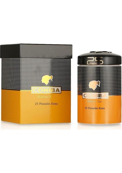 Piramides 25.ani Jar Humidor Puro Kutusu Kavanoz 15's