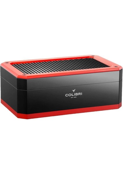 Rally Humidor Puro Kutusu Piano Siyah/kırmızı 120'S