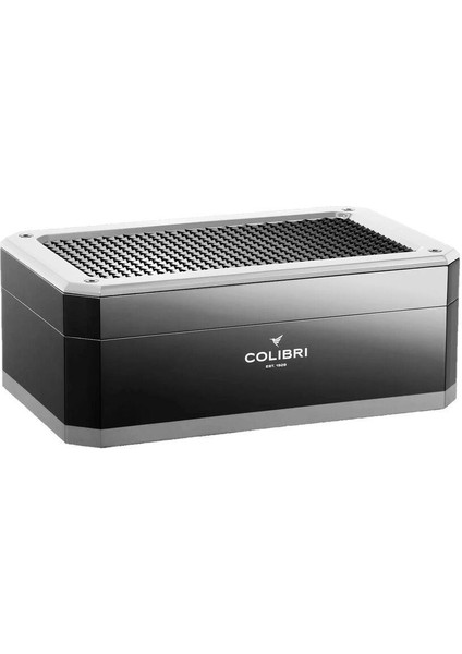 Rally Humidor Puro Kutusu Piano Siyah/silver 120'S