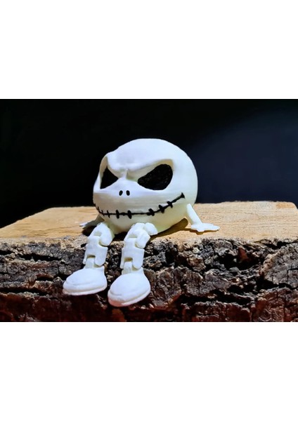 Sevimli Hareketli Beyaz Jack Skellington Araba Süsü Torpido Süsü Oyuncak fırsatları