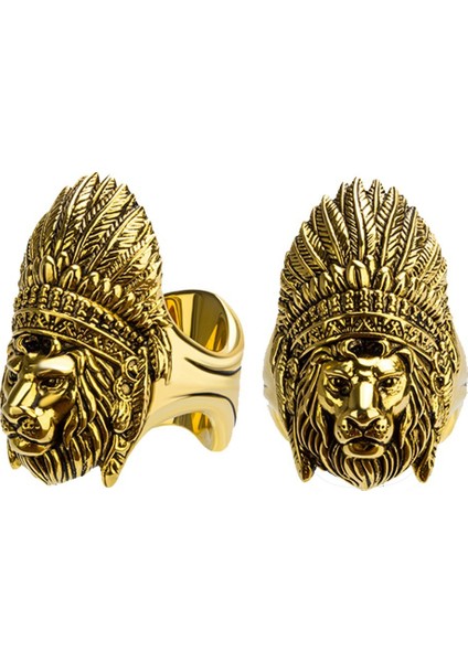 Kızılderili Bakır Puro Sehpası Yüzük Gold