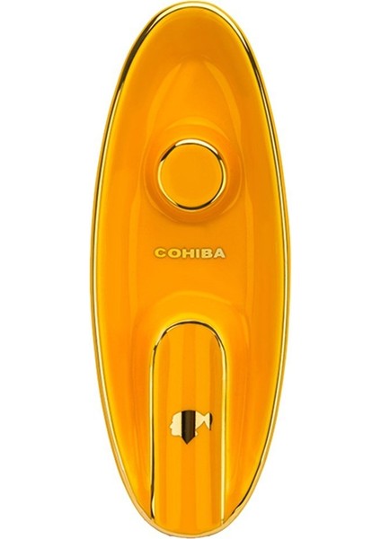 Cohiba Tekli Kayık Seramik Puro Küllüğü Sarı