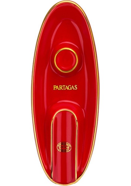 Partagas Tekli Kayık Seramik Puro Küllüğü Kırmızı