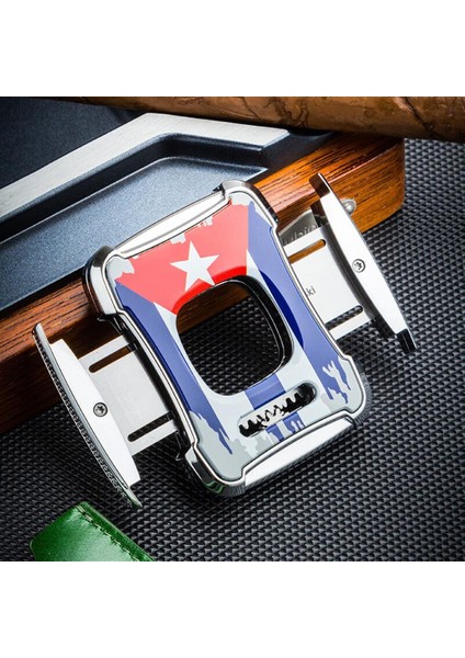 Cuba Flag Kılıflı Kare Puro Kesici (60RING) modelleri