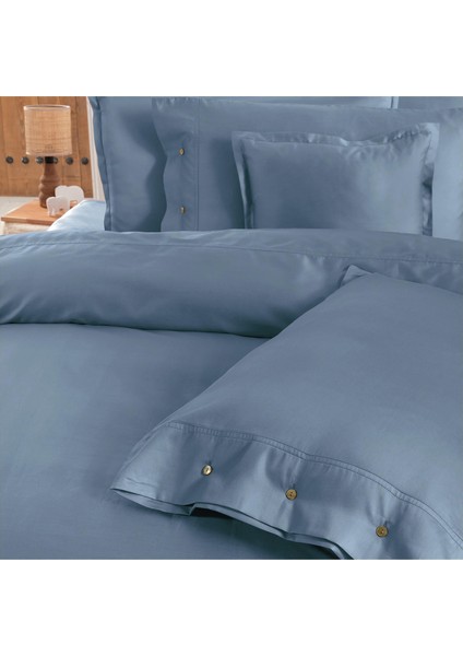 Monochrome Royal Blue %100 Pamuk Saten ''300 Tc" Nevresim Takımı Tk V14