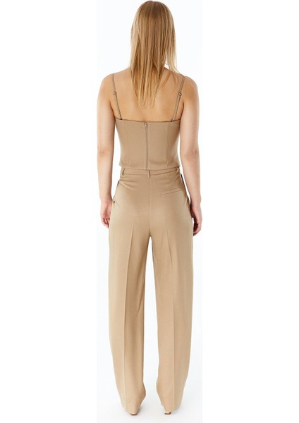 Askılı Camel Büstiyer Top