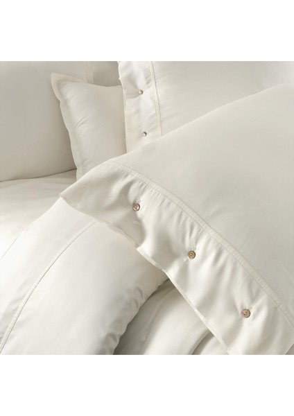 Monochrome Off WHITE%100 Pamuk Saten ''300 Tc" Nevresim Takımı Tk V1