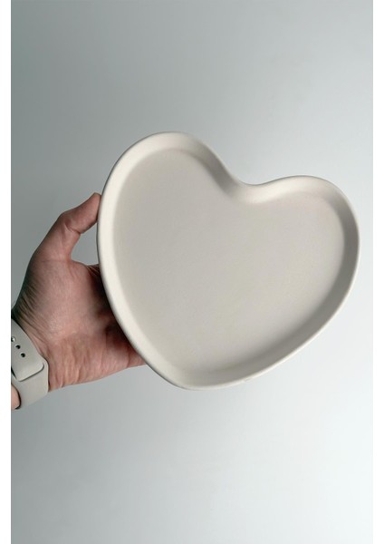 Kalp Tabak - Seramik Bisküvi (Ham Ürün) indirimleri