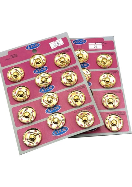 25 mm Çıt Çıt 12 Adet (Sarı)