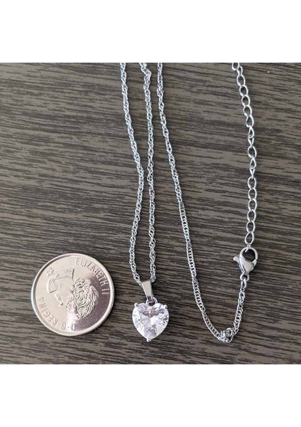 45CM Tarzı N04934G-5 Kadınlar Için Kalp Kolye Paslanmaz Çelik Altın Kaplama Zincir Zirkon Kalp Kolye Gerdanlık Kolye Düğün Boho Takı Hediye Femme (Yurt Dışından) indirimleri