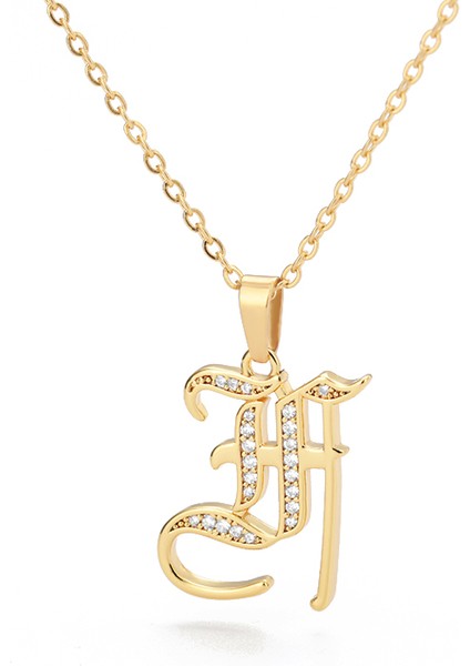 F Sermaye Ilk Kolye Paslanmaz Çelik Takı Kadınlar Için Mektup Kolye Kolye Zincir Gerdanlık Minimalist Sevgililer Günü Bijoux Hediye (Yurt Dışından)