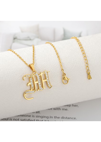 F Sermaye Ilk Kolye Paslanmaz Çelik Takı Kadınlar Için Mektup Kolye Kolye Zincir Gerdanlık Minimalist Sevgililer Günü Bijoux Hediye (Yurt Dışından) fırsatları