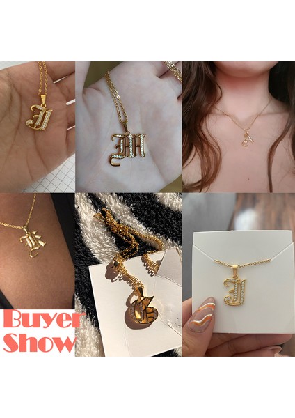 F Sermaye Ilk Kolye Paslanmaz Çelik Takı Kadınlar Için Mektup Kolye Kolye Zincir Gerdanlık Minimalist Sevgililer Günü Bijoux Hediye (Yurt Dışından) indirimleri