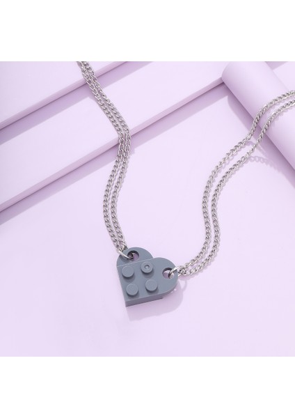 Siyah Kayıp Bayan Ute Kalp Kolye Tuğla Kolye Çift Kız Erkek Elemanları Sevgililer Günü Takı Hediye Dostluk Kolye (Yurt Dışından) indirimleri