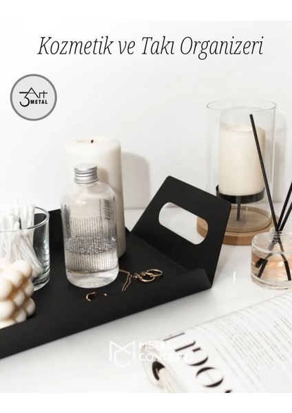 Metal Sunum Tepsisi - Modern ve Şık Kahvaltı & Kahve Ikram Tepsisi- Banyo Organizer modelleri