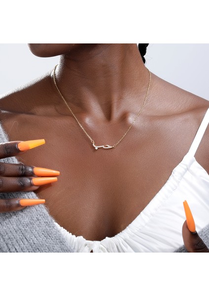 N00367R Zirkon Arapça Dil Aşk Bildirimi Kolye Kadın Arapça Kristaller Kolye Gerdanlık Kolye Düğün Takısı El Yapımı Hediyeler (Yurt Dışından) modelleri