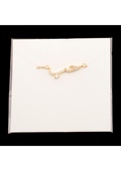 N00367R Zirkon Arapça Dil Aşk Bildirimi Kolye Kadın Arapça Kristaller Kolye Gerdanlık Kolye Düğün Takısı El Yapımı Hediyeler (Yurt Dışından) indirimleri