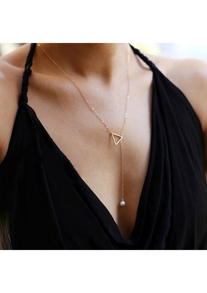 NO.7789 Boyutu Lats Altın Rengi Gerdanlık Kolye Kadınlar Için Çok Katmanlı Uzun Ay Püskül Kolye Zincir Kolyeler ve Kolye Gerdanlık Moda Takı (Yurt Dışından)