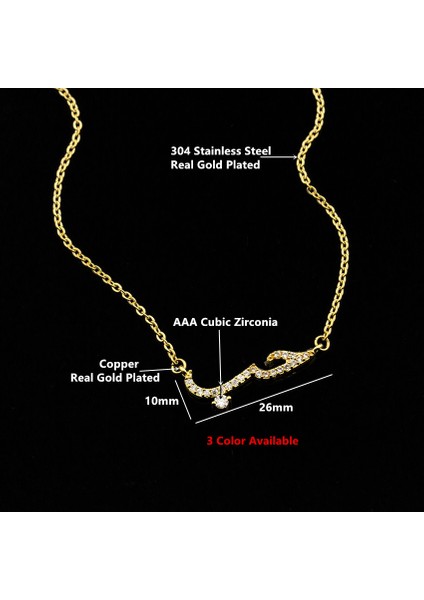 N00367G Zirkon Arapça Dil Aşk Bildirimi Kolye Kadın Arapça Kristaller Kolye Gerdanlık Kolye Düğün Takısı El Yapımı Hediyeler (Yurt Dışından) fırsatları