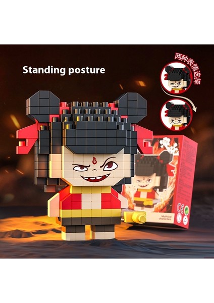 Puzzle Block Oyuncak Ne Zha 2 Sihirli Çocuk Perili Deniz Aksiyon Figürü Çocuk Oyuncakları (Yurt Dışından)