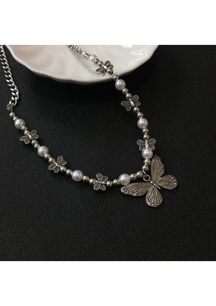 No.7 Boyutu Gotik Kelebek Kolye Kolye Kadın Erkek Gerdanlık Estetik Grunge Zincir Aksesuarları Igırl Indie Yaka Takı Arkadaş Hediye (Yurt Dışından) indirimleri