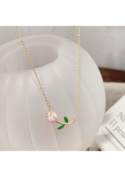 No.-11 Boyutu Vintage Zarif Lale Kolye Kolye Kadınlar Için Gül Kristal Zirkon Püskül Klavikula Zincir Gerdanlık Parti Düğün Takı Hediyeler (Yurt Dışından) fiyatları