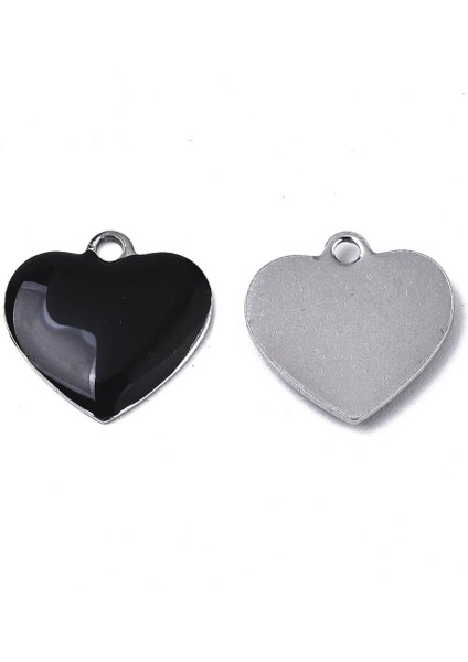 14,5X11,5X2 mm Paslanmaz Çelik Emaye Yıldız Kalp Charms Kolye Bilezik Kolye Takı Yapımı Dıy Dekor Aksesuarları Mix Renk (Yurt Dışından) fırsatları