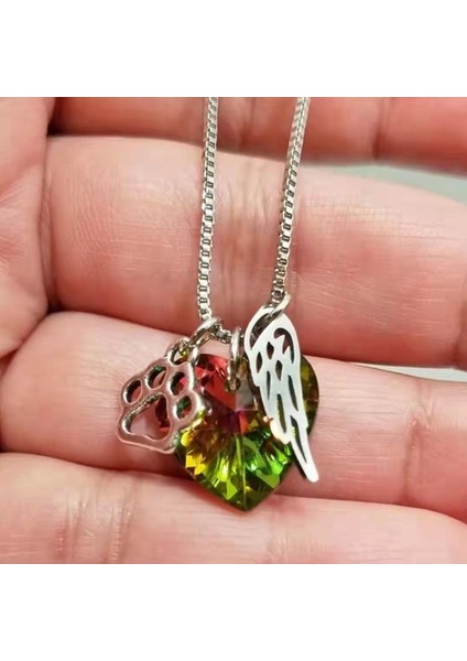 A Gökkuşağı Köprüsü Kristal Kolye Kolye Pet Kaybı Takı Anıtlar Hediyeler 124A (Yurt Dışından) modelleri