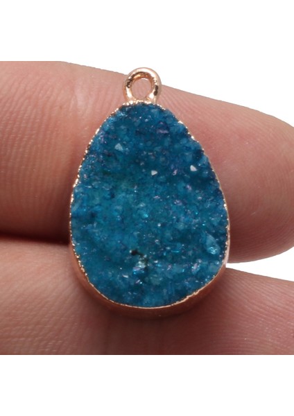 Sarı Doğal Taş Druzy Agats Kolye Su Damlası Şekli Agats Kolye Takı Yapımı Için Dıy Kolye Boyutu (Yurt Dışından) indirimleri