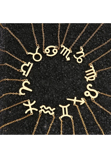 Altın Tarzı Kanser Paslanmaz Çelik Zodyak Kolyeonstellation Kolye Cz Astroloji Astroloji Zodyak Yıldız Doğum Günü Hediyeleri Kadınlar Için Kız (Yurt Dışından) fiyatları