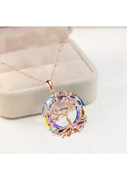 N100396 Yeni Moda Hayat Ağacı Kolye Tanrıça Kolye Takı Kişilik Trendi Benzersiz Lotus Ağacı Kadınlar Bayanlar Kız Hediye Için Aile (Yurt Dışından) modelleri